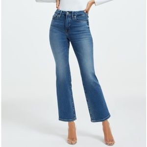 GOOD AMERICAN - GOOD LEGS CROPPED MINI BOOT JEANS